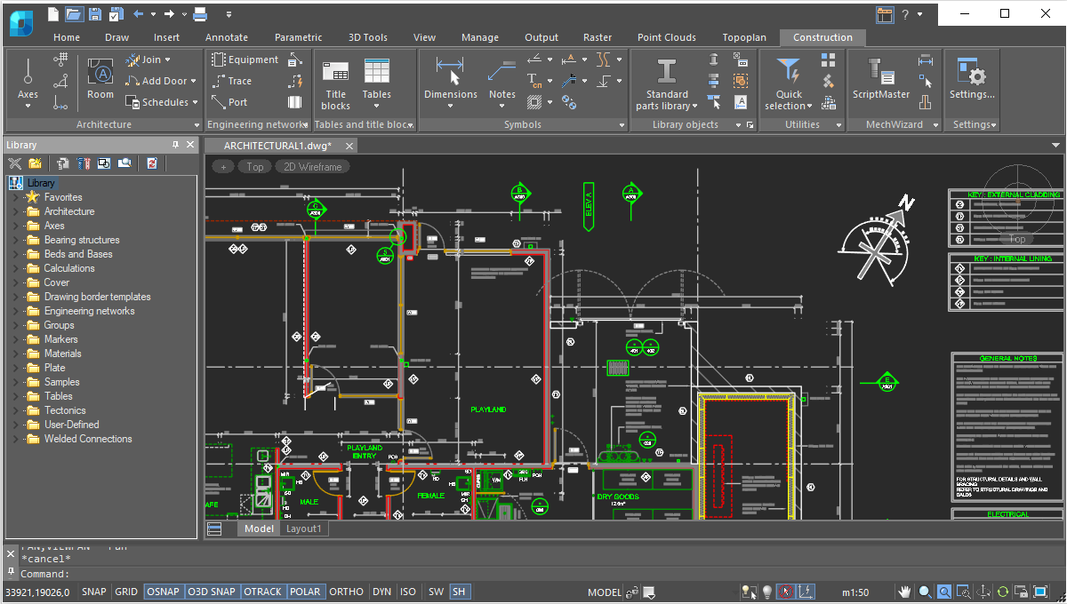 Fonctionnalités du Module de Construction nanoCAD – Améliorez Vos Conceptions Architecturales et Techniques