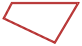 CAD drawing Polygonal wall 8