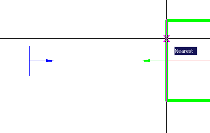 CAD drafting The cursor-pointer 3