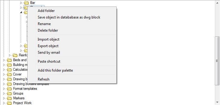 CAD drawing Tab "Library" 8