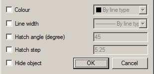 CAD drawing Dialog "Overrides" 2