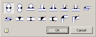 CAD drawing Simplified weld joint 5