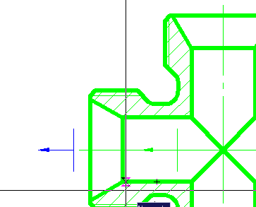 CAD drawing The cursor-pointer 2