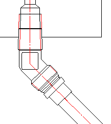 CAD drawing Example of construction of the pipeline on external cone 5