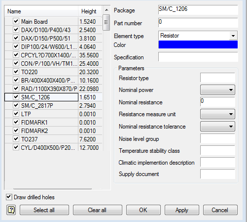 CAD software Import PCB format IDF 7