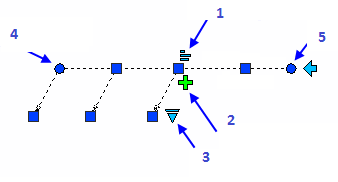 CAD drafting Comb leader note 27