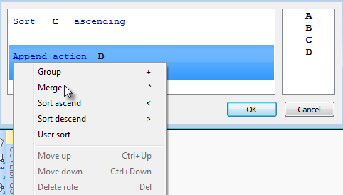 CAD software Grouping and merging cells 4