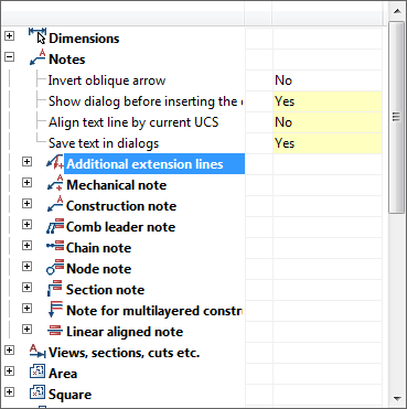 CAD drawing SETTINGS 65