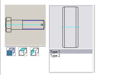 CAD software WORKING WITH STANDARD ELEMENTS 55