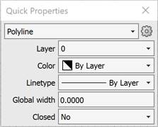 CAD software Quick Properties 4