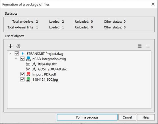 CAD software Create Transmittal Package 16