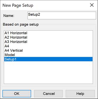 CAD drawing Page Setup Manager 8