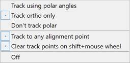 CAD drafting Object Snap Tracking Mode 6