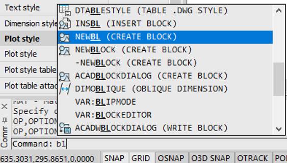 CAD drafting Command Line 3