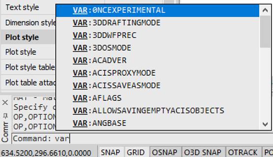 CAD drafting Command Line 6
