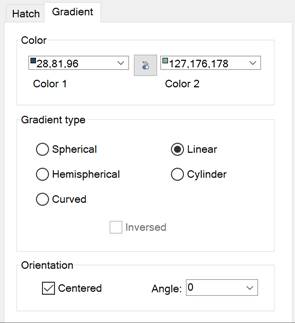 CAD drafting Gradient Fill 9