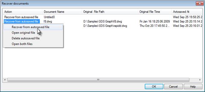 CAD drafting AutoSaving and Backup 6