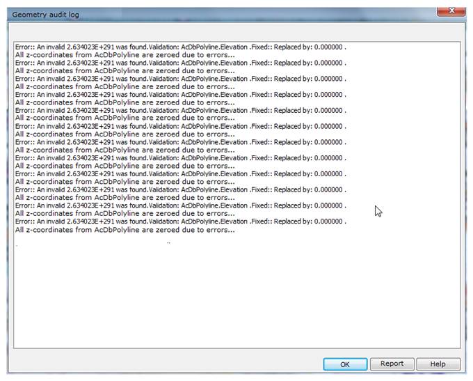CAD drawing Auditing Geometry 8