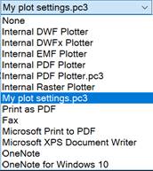 CAD software Plotter Settings 13