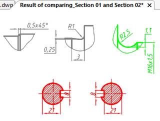 CAD software Drawing Comparison 13