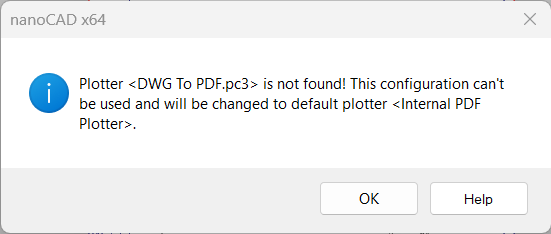 Le traceur PDF interne sélectionnera un format qui correspond exactement à la taille spécifiée dans le document ou pc3, ou le format le plus grand suivant dans la liste des formats disponibles pour ce traceur